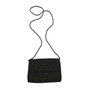 Inge Christopher Beaded Envelope Evening Bag With Twisted Bead Strap 6.5" x 4.5"